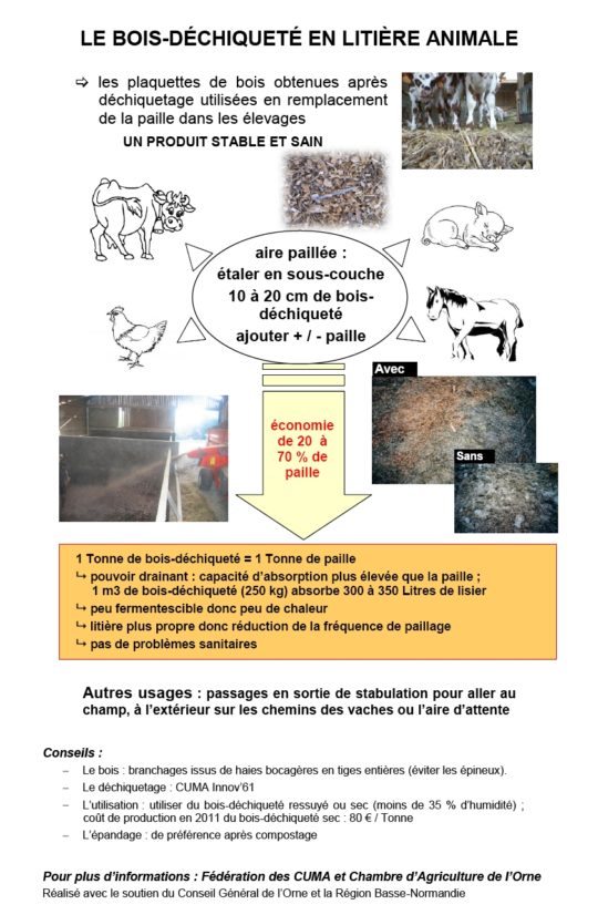 Copeaux et sciures sèches - Biomasse Normandie