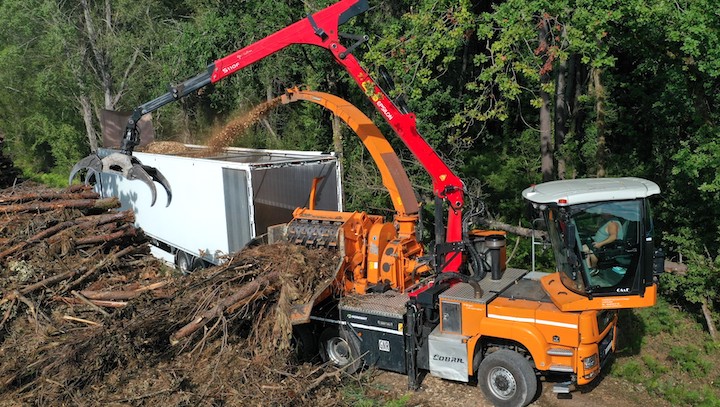 Atlas des fournisseurs français de bois déchiqueté avec ou sans camion souffleur